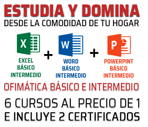 Curso virtual de ofimática básica e intermedio